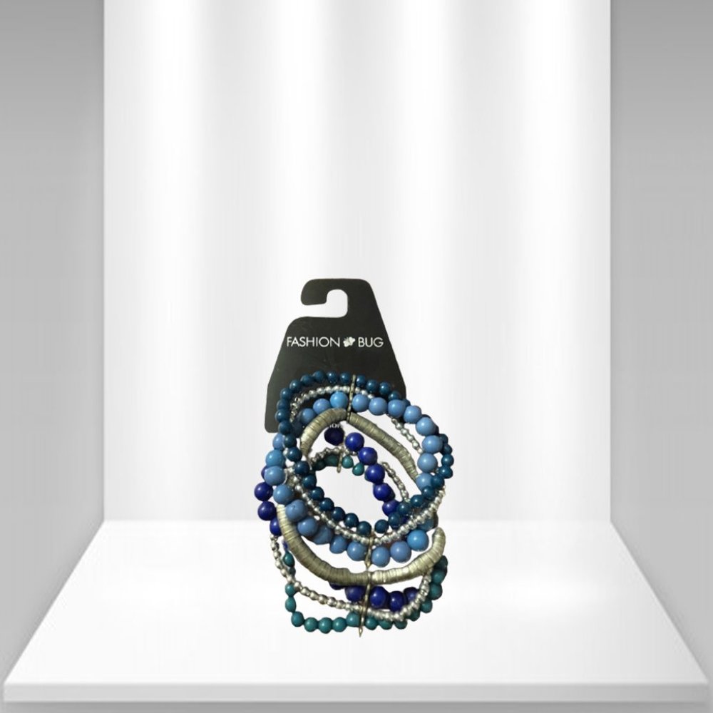 Women's Jewelry Accessories Fashion Bug Blue Boho Beaded Bracelet With Tag